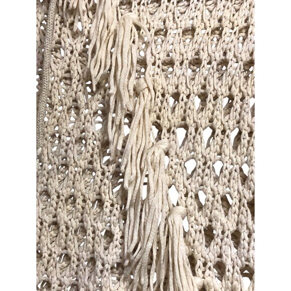 Bohemian Western Tan Crochet Swimsuit Skirt Cover Up Sz 18W - Picture 5 of 11